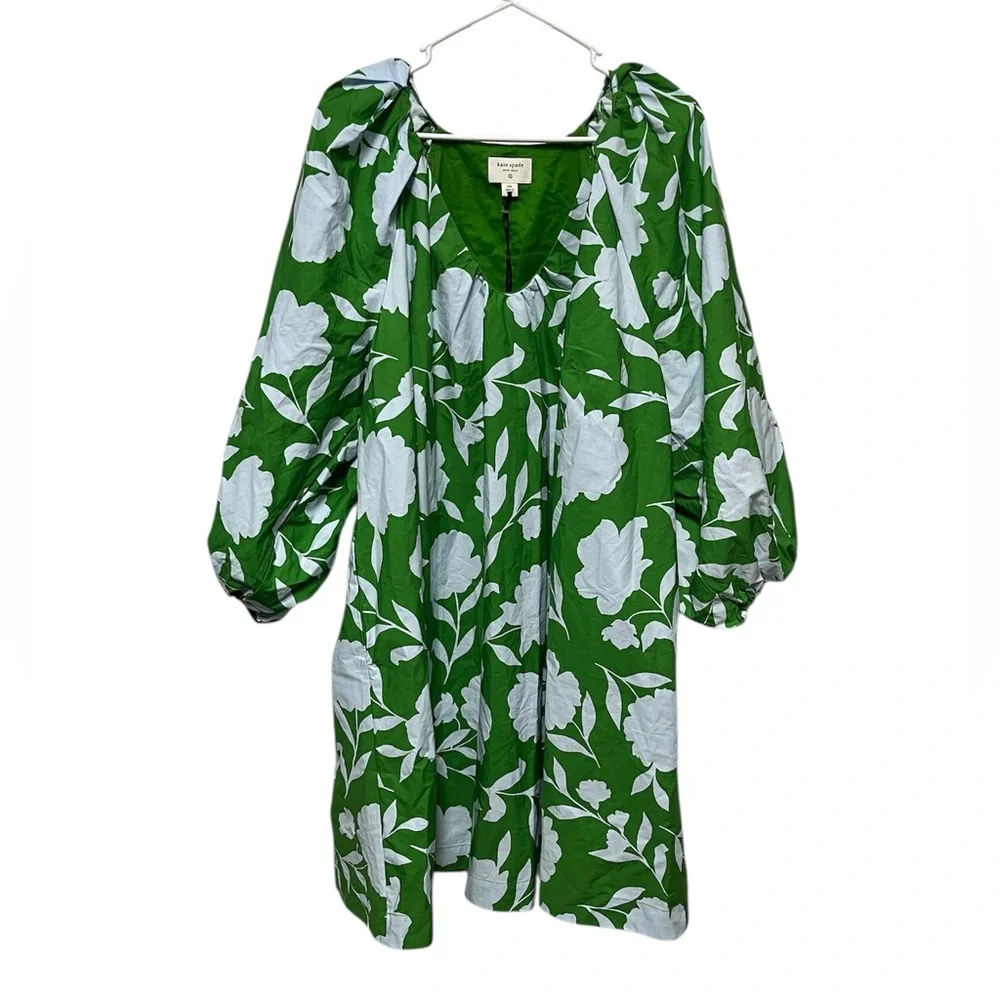 NWT   KATE SPADE/Target  Classic Rose Poplin Long Sleeve Mini Dress   size XXL - Picture 4 of 6